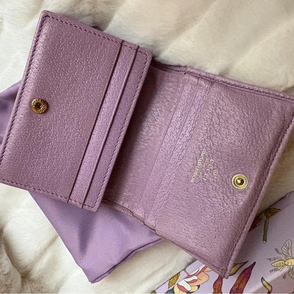 Gucci Pink Floral Wallet box and dust bag included - Picture 2 of 6